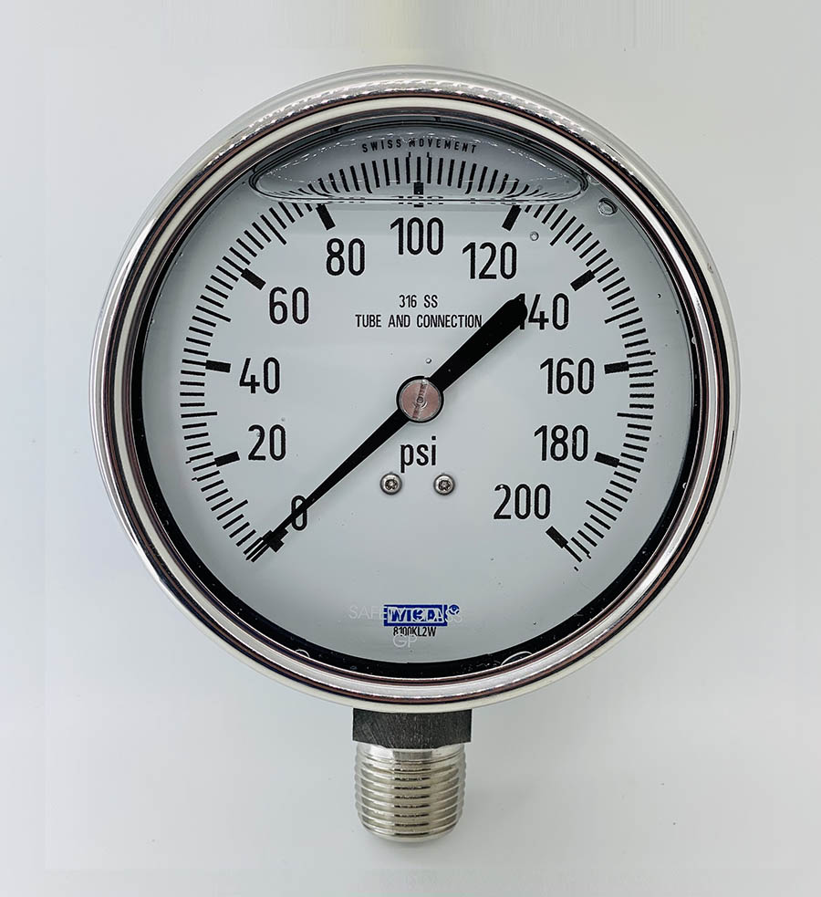 certified pressure gauge